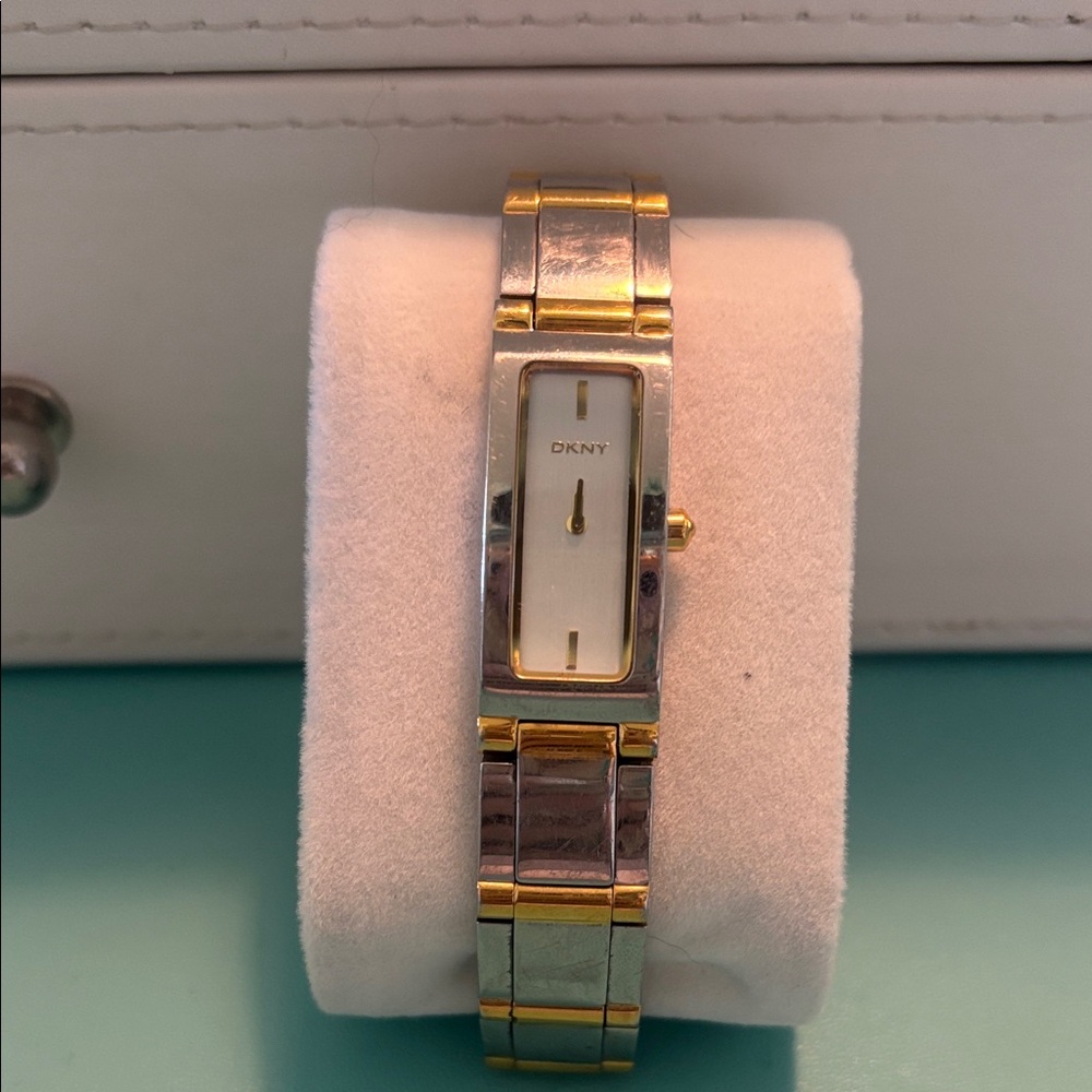 DKNY Two-Tone Silver and Gold Watch